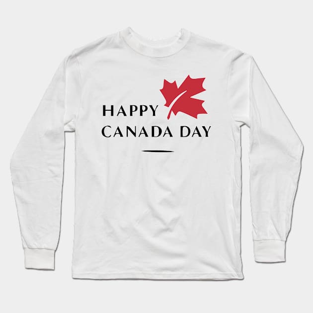 Happy Canada Day Long Sleeve T-Shirt by florya